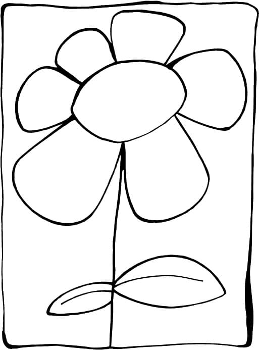 Printable Simple Flower