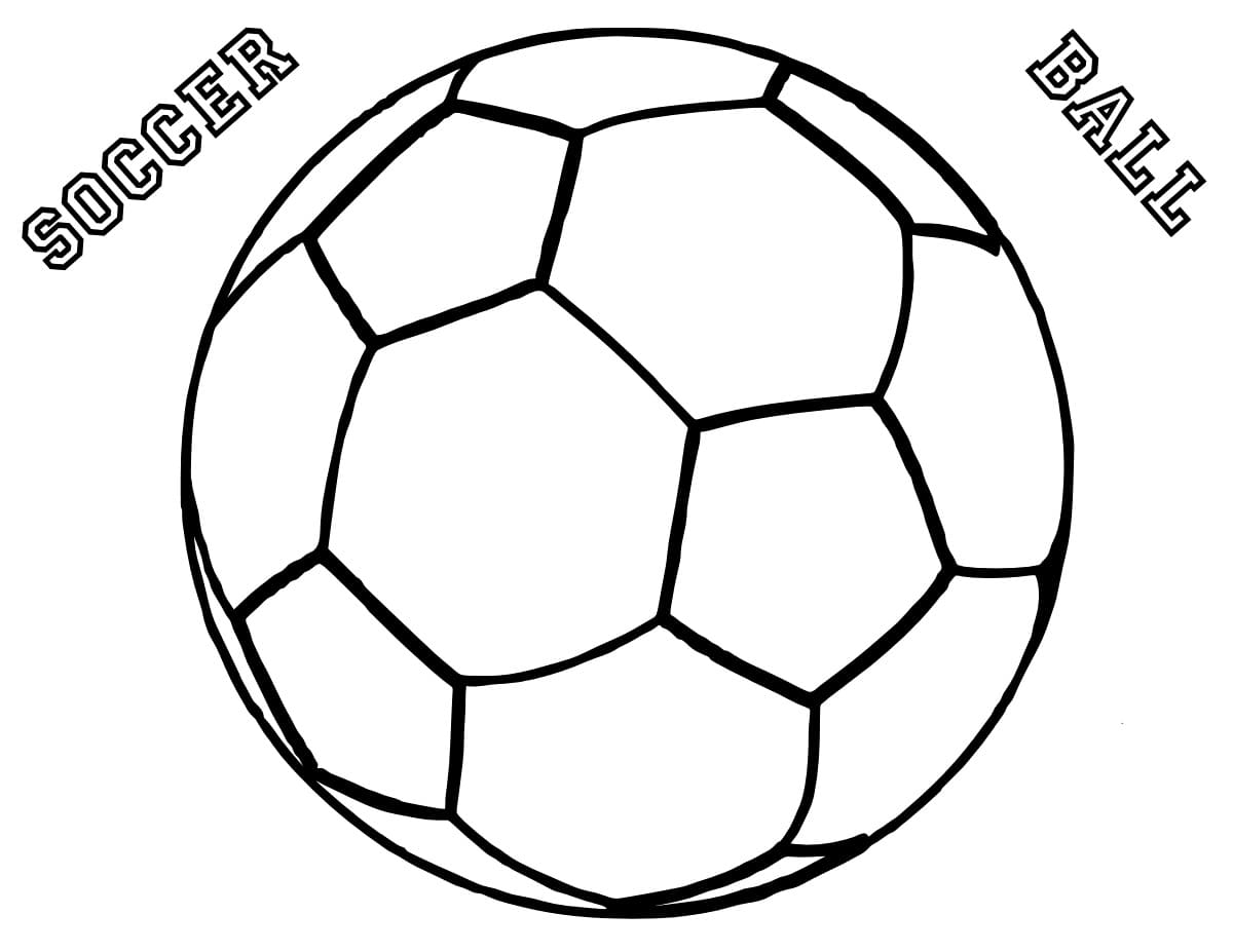 Мячик футбольный раскраска