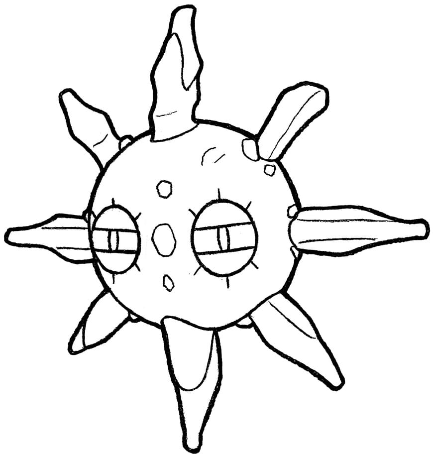 Solrock Coloring Pages - Free Printable Coloring Pages for Kids