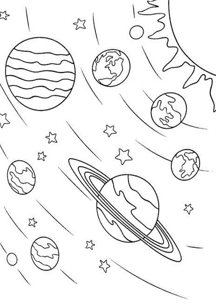 Printable Space Coloring Pages