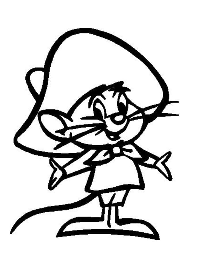 Speedy Gonzales color page - Coloring pages for kids