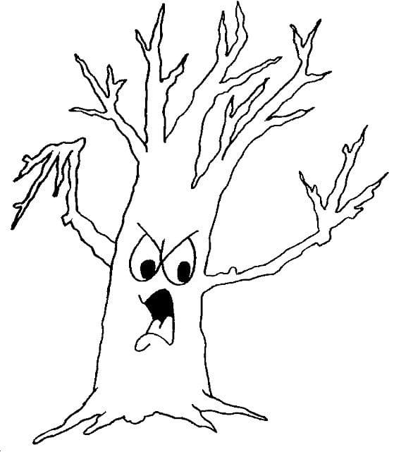 Printable Spooky Tree