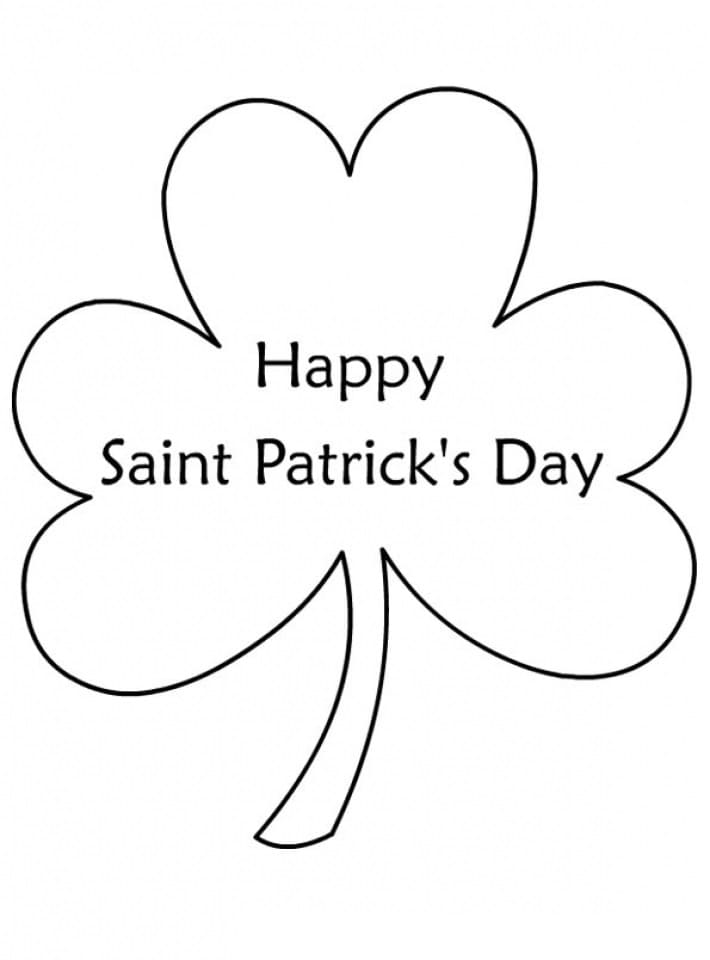 Printable St. Patrick’s Day Shamrock