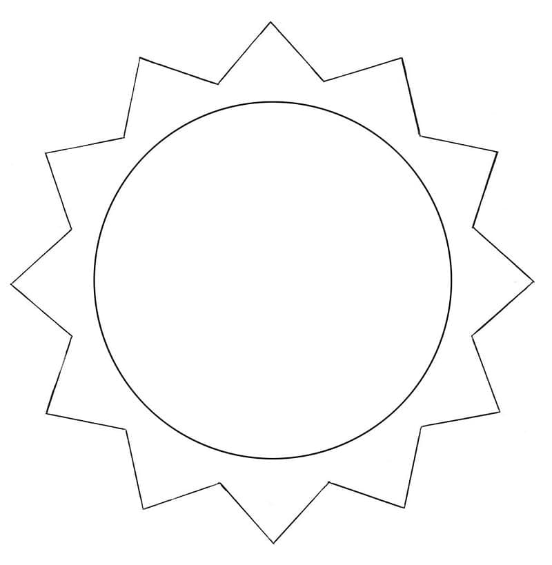 Free Printable Easy Sun Coloring Page Free Printable Coloring Pages