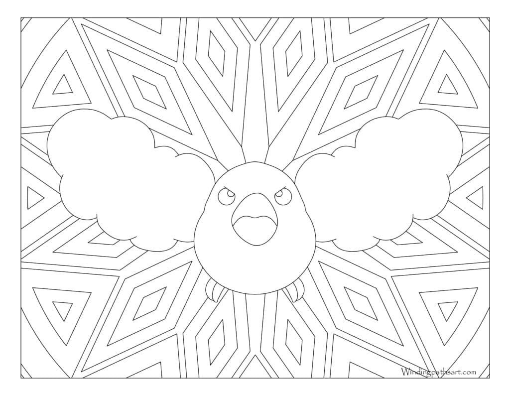 coloring pages swablu pokemon