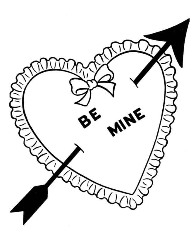 Printable Valentine Heart Coloring Page Free Printable Coloring Pages For Kids