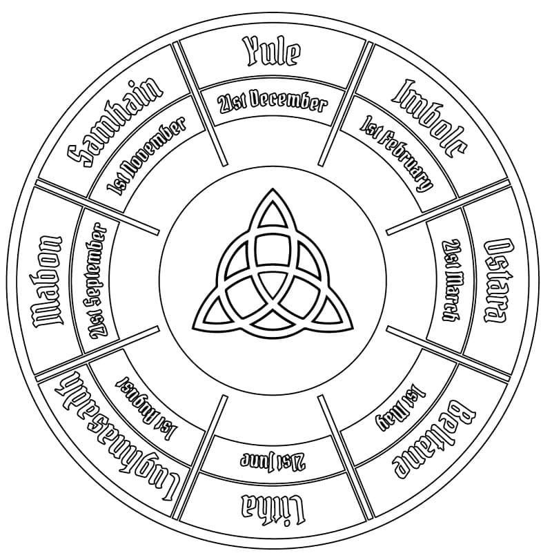 Printable Wiccan Coloring Page - Free Printable Coloring Pages for Kids