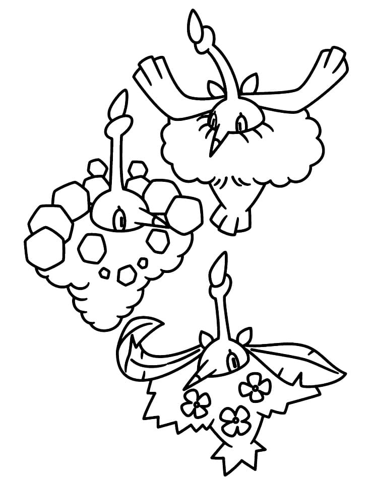 wormadam coloring page in pdf pokemon