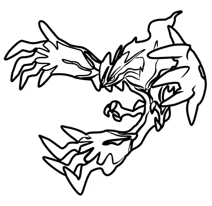Printable Yveltal Pokemon Coloring Page Free Printable Coloring Pages