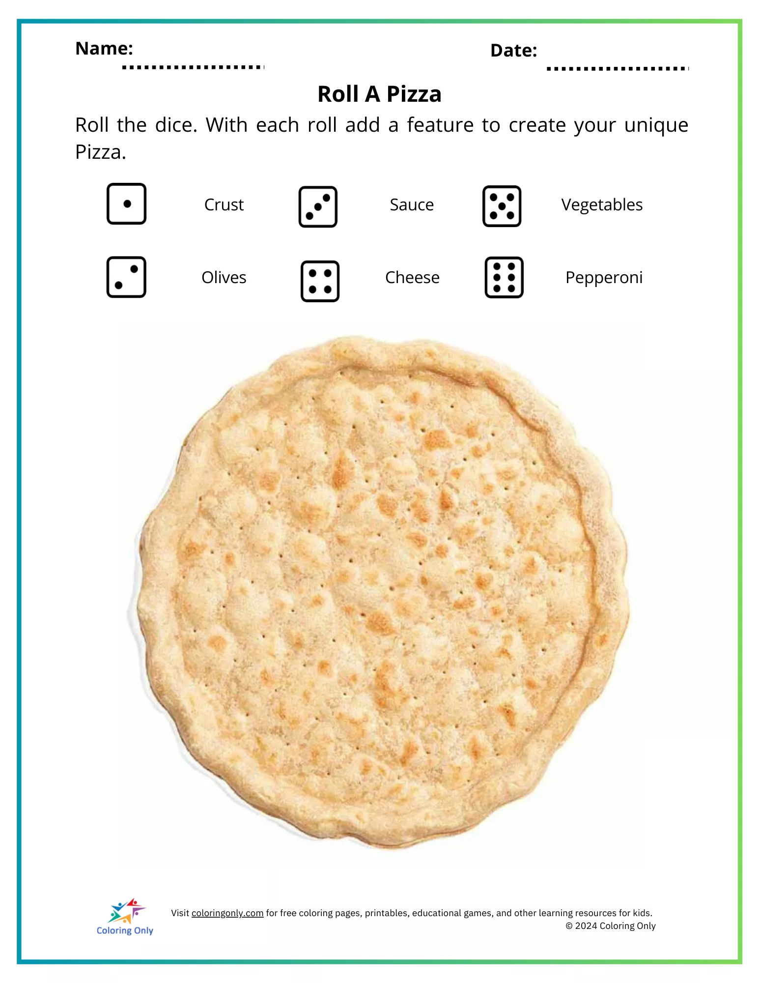 Printable worksheet template