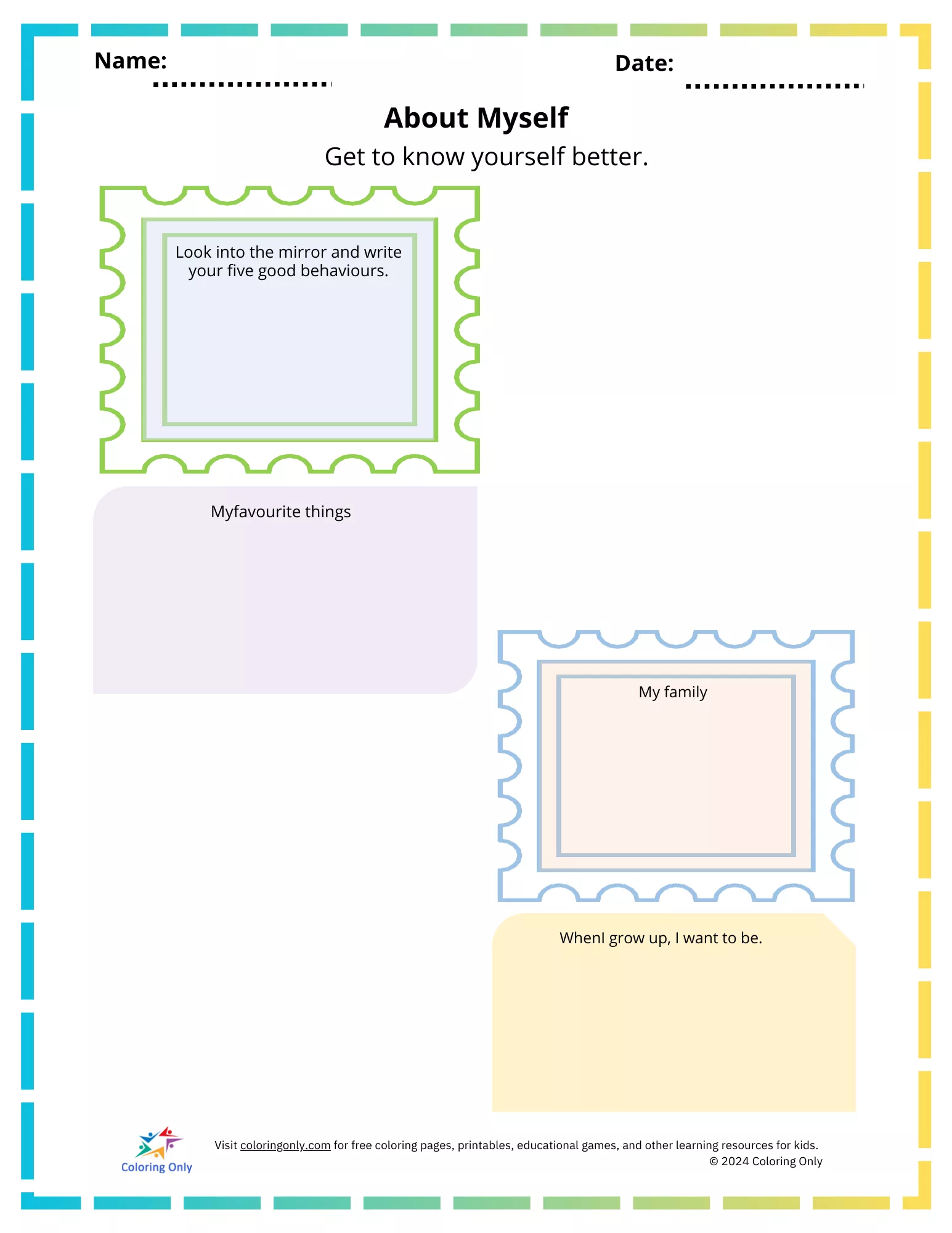 Printable worksheet template
