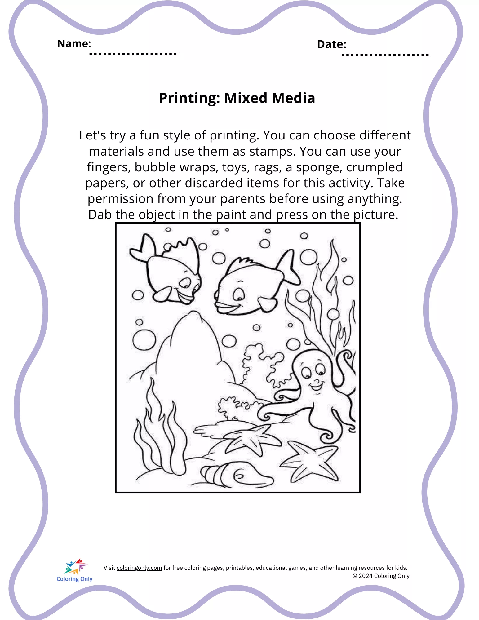Printable worksheet template