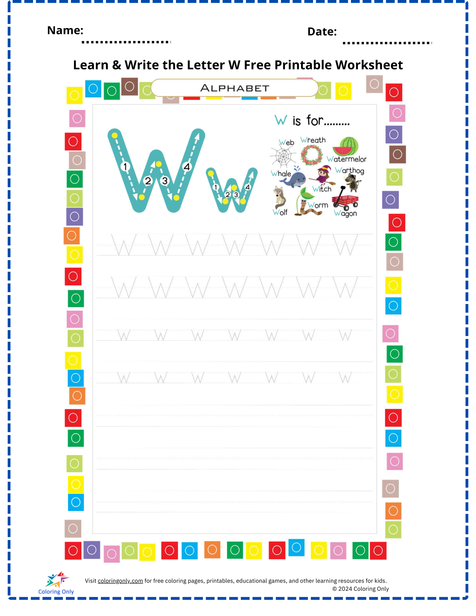 Coloured Circles Free Printable Worksheet Coloured Circles Free Printable Worksheet