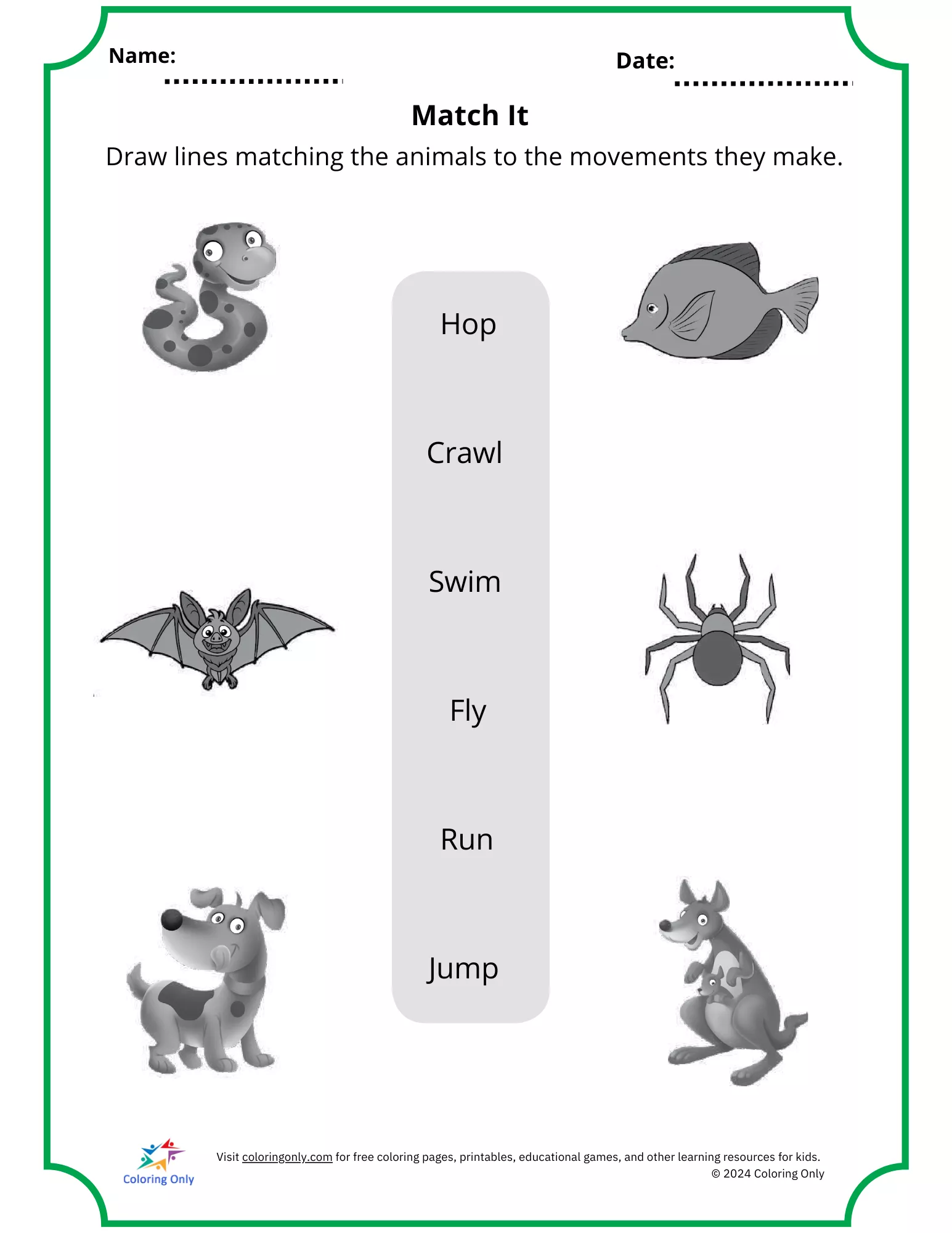 Printable worksheet template