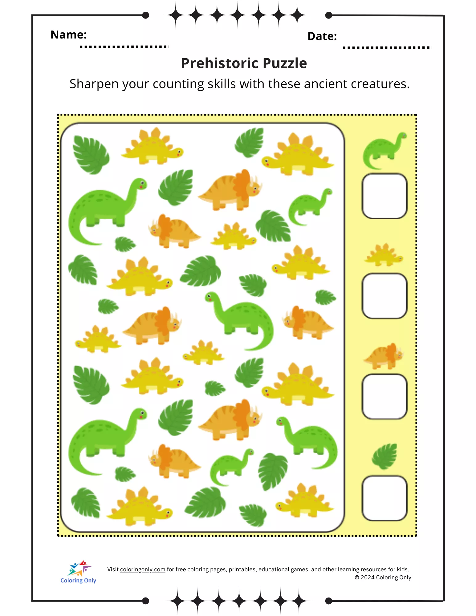 Printable worksheet template