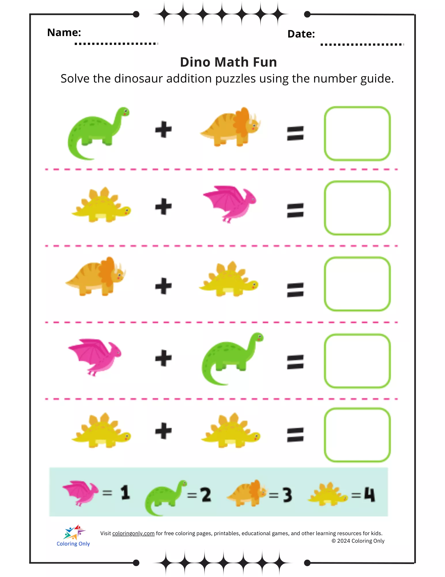 Printable worksheet template