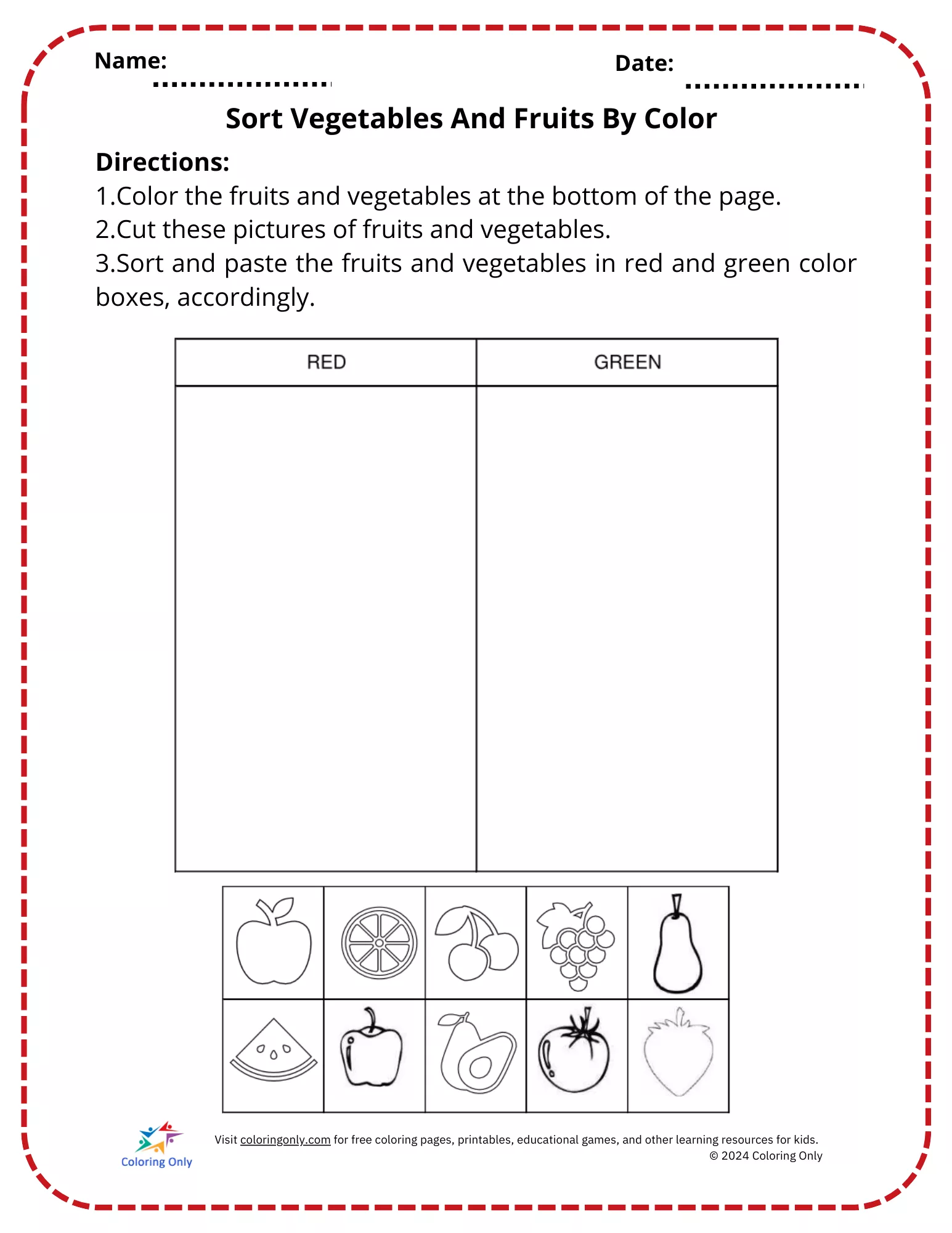 Printable worksheet template