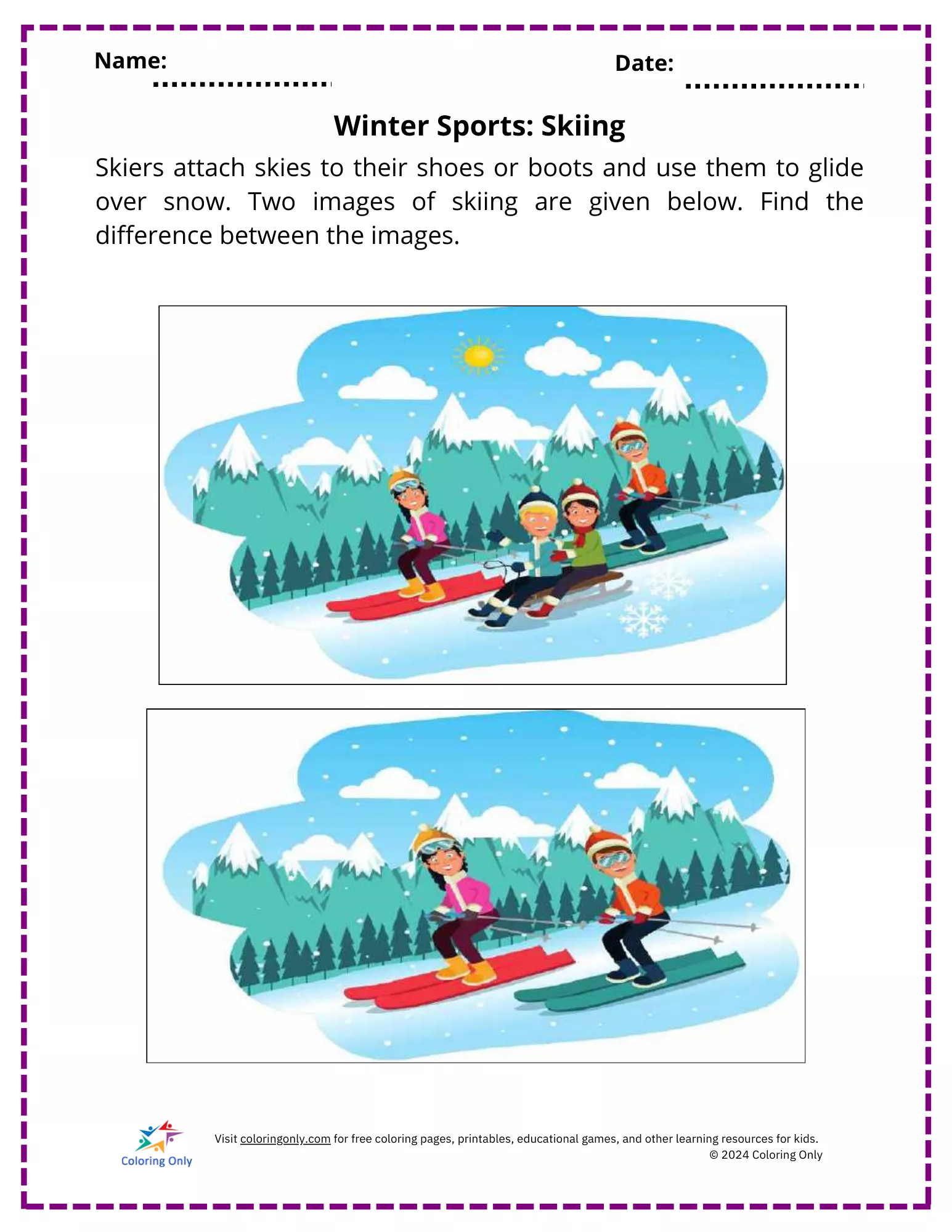 Printable worksheet template