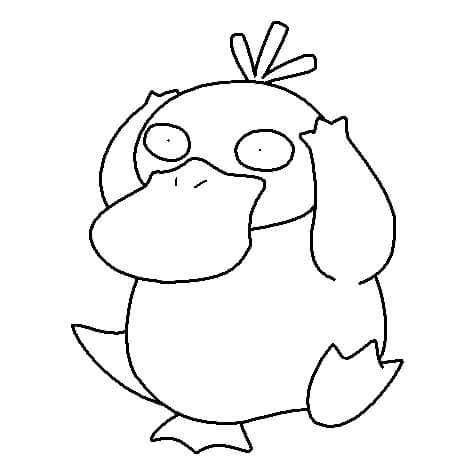 Psyduck 4 Coloring Page - Free Printable Coloring Pages for Kids