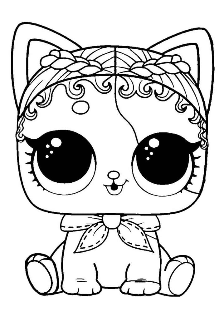 Purrfect Spike Lol Pets Coloring Page Free Printable Coloring Pages For Kids