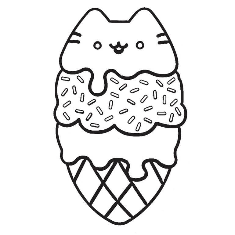 Pusheen On Hamburger Coloring Page Free Printable Coloring Pages For Kids