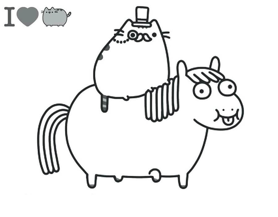 Pusheen and Fat Pony