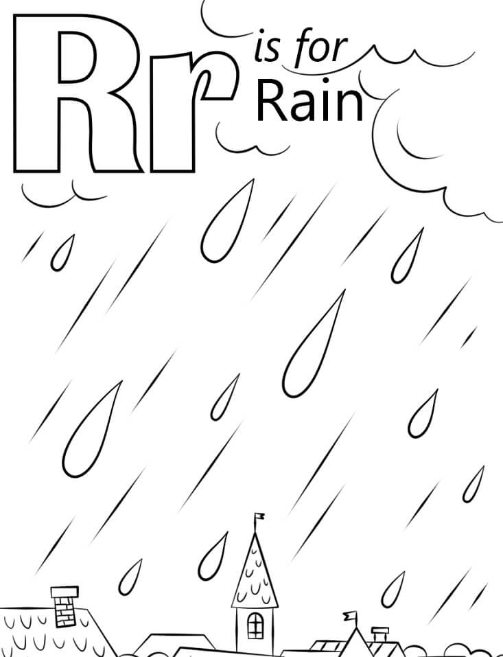 Rain Letter R