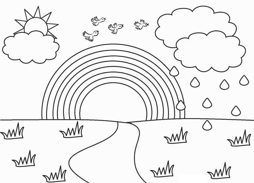 Rainbow Coloring Page Free Printable Coloring Pages For Kids