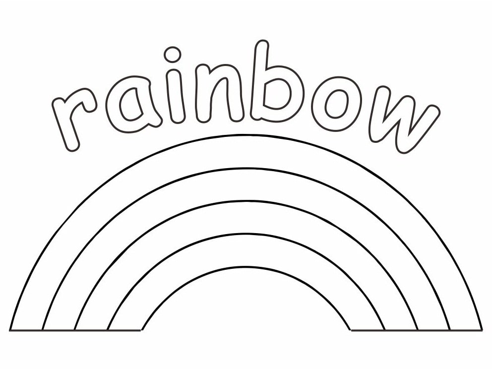 Rainbow Coloring Pages - Free Printable Coloring Pages for Kids