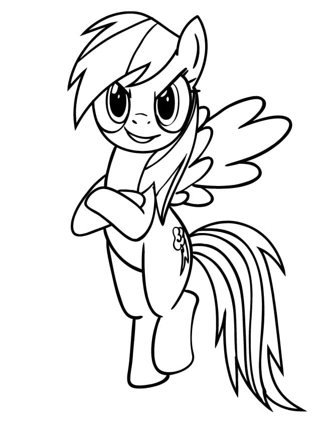 Rainbow Dash 9 Coloring Page - Free Printable Coloring Pages for Kids