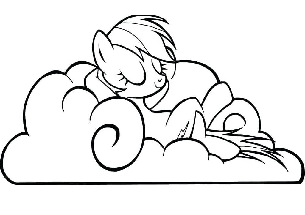 Fast Rainbow Dash Coloring Page - Free Printable Coloring Pages for Kids