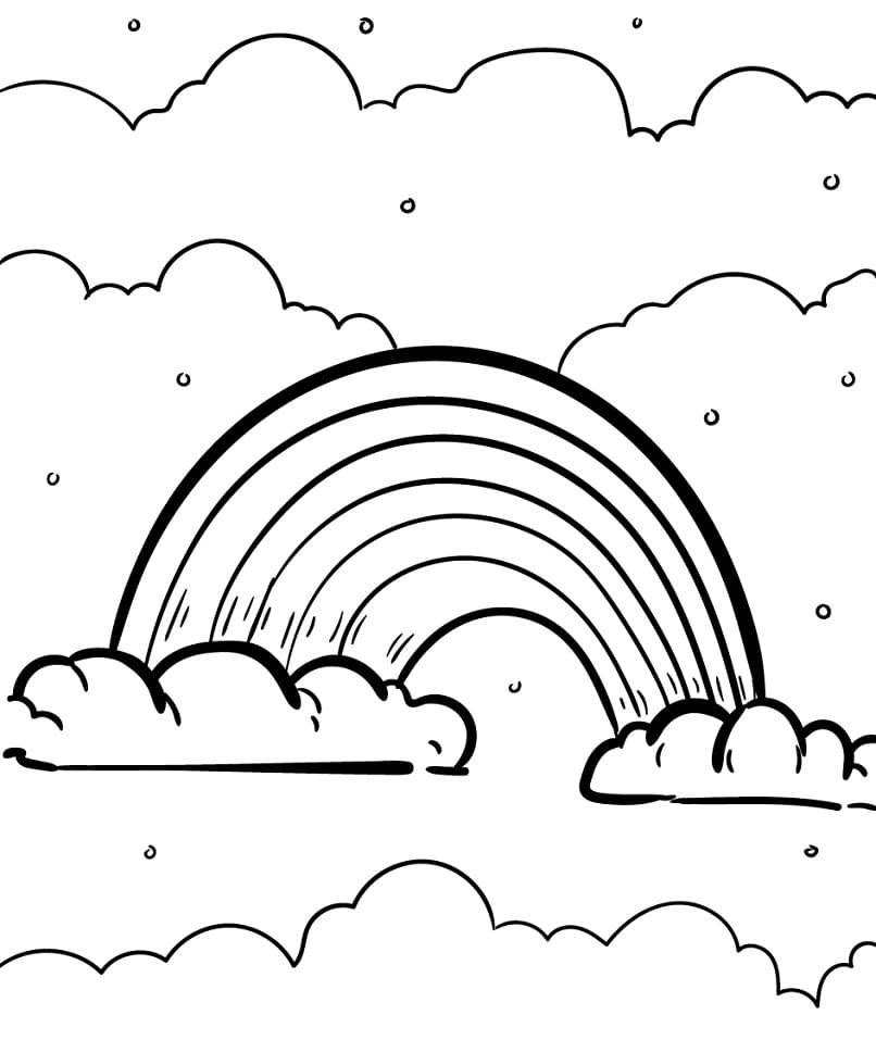 Rainbow For Kid Coloring Page Free Printable Coloring Pages For Kids