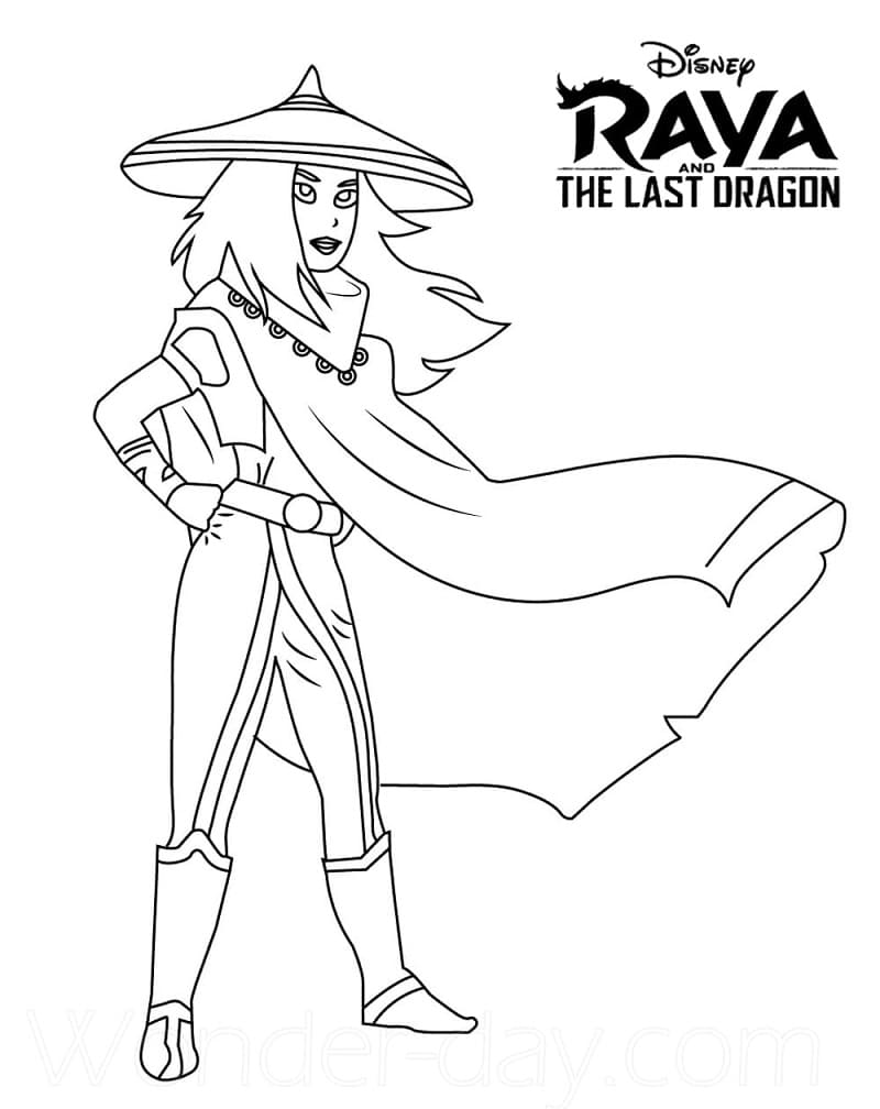 Raya and the Last Dragon 5 Coloring Page - Free Printable Coloring ...