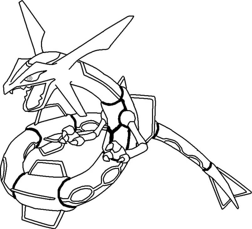 Rayquaza 1 Coloring Page Free Printable Coloring Pages For Kids