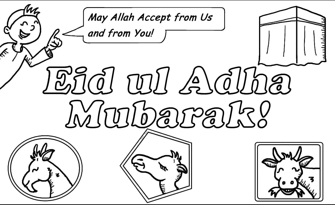 Ready for Eid al-Adha Coloring Page - Free Printable Coloring Pages for