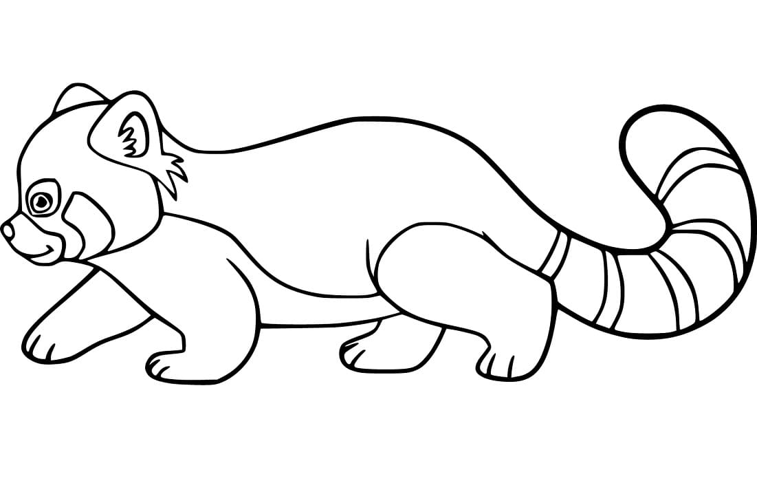 red panda 2 coloring page free printable coloring pages for kids