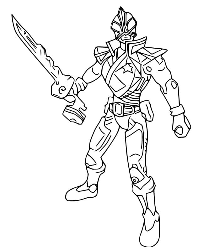 power rangers morpher coloring pages