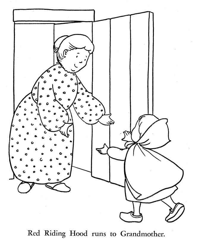 Printable Little Red Riding Hood Coloring Pages