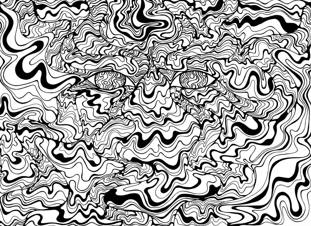 remarkable trippy coloring page free printable coloring pages for kids