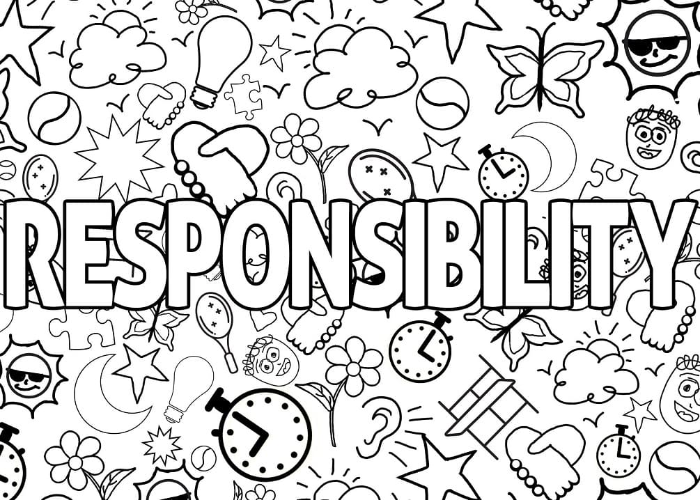 responsibility 1 coloring page free printable coloring pages for kids