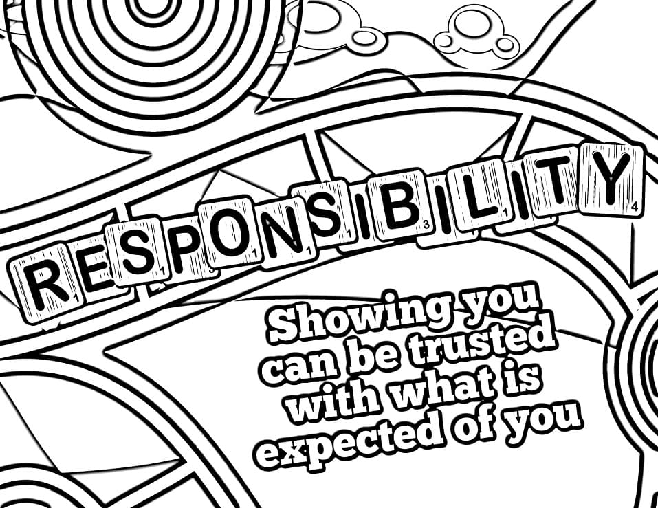 responsibility quote coloring page free printable coloring pages for kids