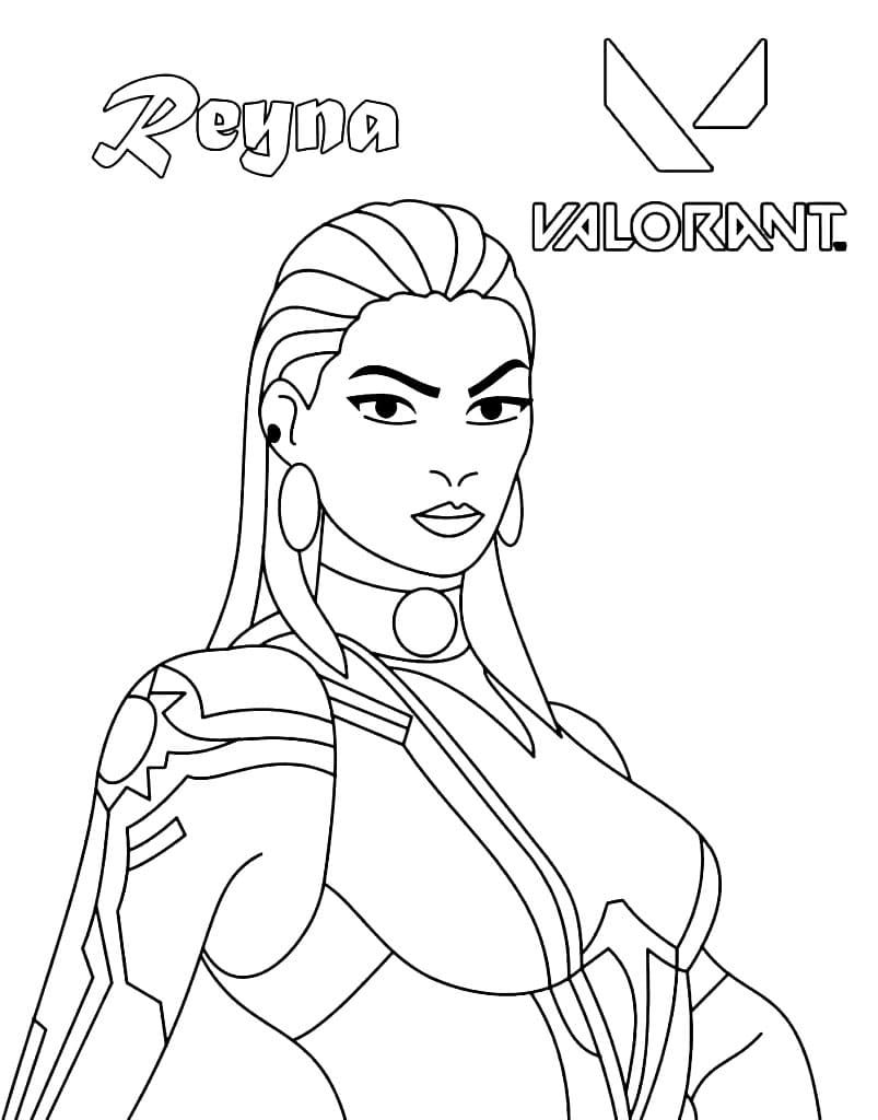 Valorant Coloring Sheet