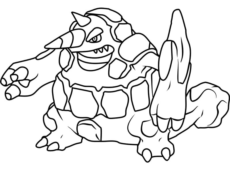 Rhyperior Pokemon 1 Coloring Page - Free Printable Coloring Pages for Kids