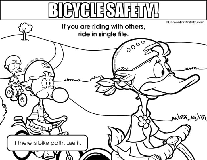Ride Single File Bicycle Safety
