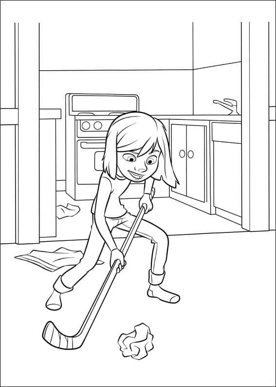 Riley Having Fun Coloring Page - Free Printable Coloring Pages for Kids