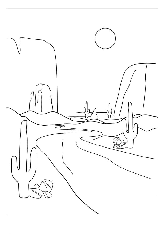 Desert Coloring Pages - Free Printable Coloring Pages for Kids