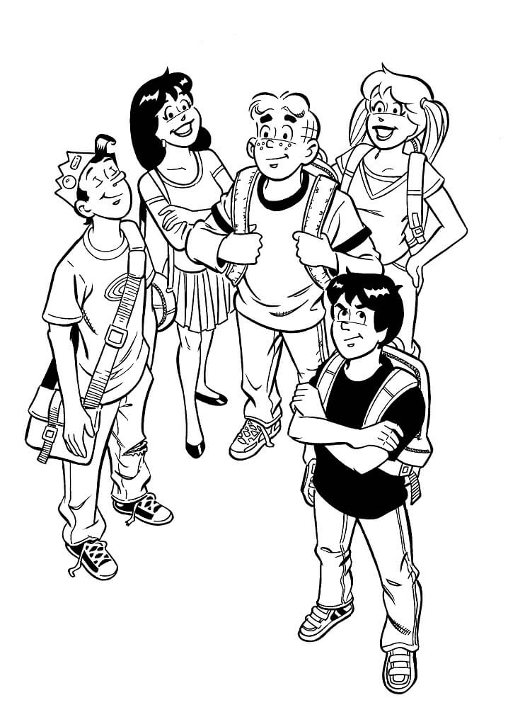 riverdale 6 coloring page free printable coloring pages