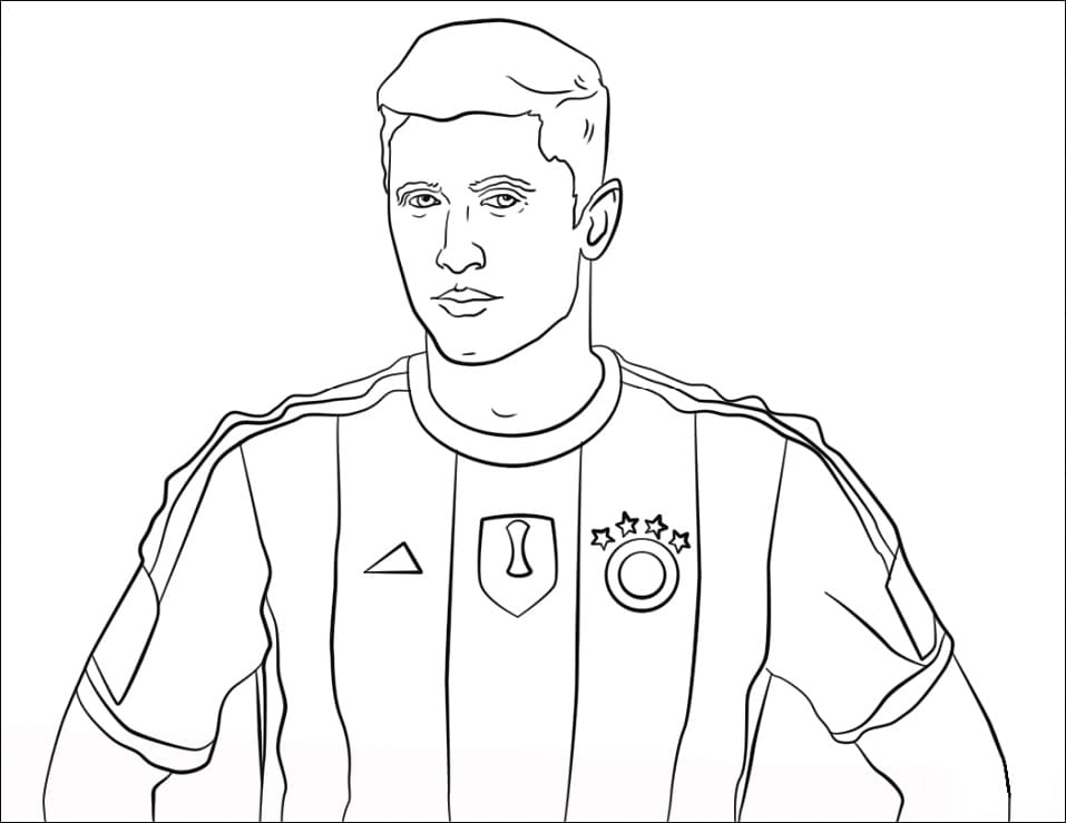 Robert Lewandowski Coloring Pages - Free Printable Coloring Pages for Kids