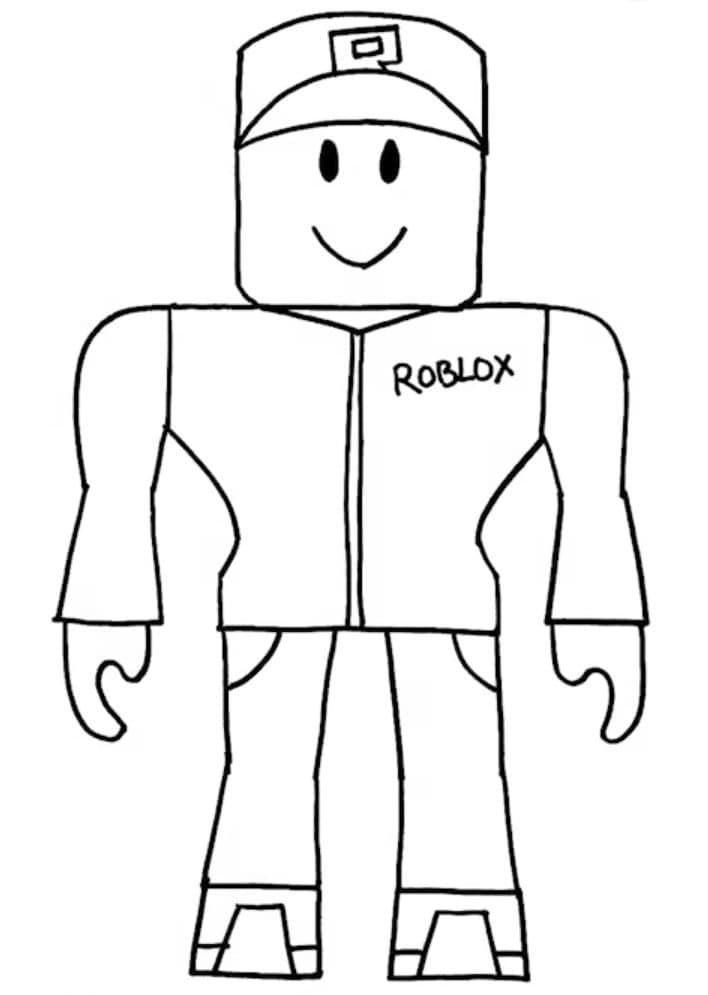 Noob from Roblox Coloring Pages - Get Coloring Pages