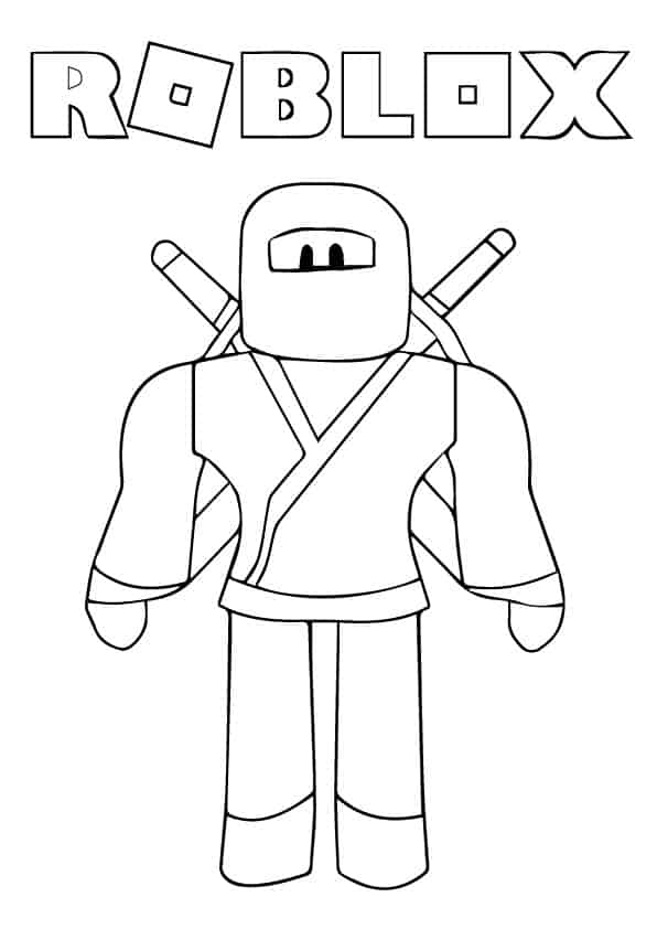 Roblox Ninja Coloring Page - Free Printable Coloring Pages for Kids